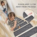Miniatyrbillede 5 af 5: Trappetrin Non-Slip Sikkerhedsmåtter Non-Slip Indendørs Måtten til Børn, Grå 15stk-Fei Yu