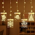 Miniatyrbilde 1 av 5: LED Julelys, Feelysslysr 5 Stykker Feelysslysr Innendørs Julelys Utendørs, Hage, Balkongdekorasjon For Bryllup Bursdag Dekorasjon [Varmt