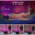 Miniatyrbillede 4 af 5: LED Stjernehimmel Projektor Ocean Bølge Projektor med Fjernbetjening / Bluetooth 5.0 / 360 ° Rotation / 3 Lysstyrke Niveauer Bedste Gaver til Jul Ea