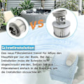 Miniatyrbillede 2 af 5: Pakke med 4 udskiftningsfilterpatroner til Mspa oppustelig swimmingpool, jacuzzi - RWPool filterpatron