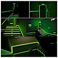 Miniatyrbilde 4 av 5: 2 Ruller Fluorescerende Selvklebende Lysende Tape Vanntett Avtakbar Limtape Gløder i Mørket for Trapper Scene Sykkel Soverom Garasje - 3cm x 3m