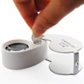 Miniatyrbillede 4 af 4: Juveler Lupe Linse Lupe 40X 25mm 2-Stykke Forstørrelsesglas