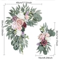 Miniatyrbillede 2 af 5: Kunstig Blomsterkit til Bryllupsbue, Bohemian Eucalyptus Girland, Gardiner, Bryllupsdekoration, Velkomstskilt, A