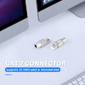 Miniatyrbild 4 av 5: RJ45 Cat7-kontakter Återanvändbara Skärmade Ethernet-termineringskontakter Verktyg, Internetuttag, Fältinstallation