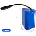 Miniatyrbillede 4 af 5: 7.4V 5200mAh udskiftningsbatteri til fiske-agn-båd