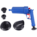 Miniatyrbillede 1 af 5: Luftpistol Afløb Kraftig Manuel Vask Plunger Åbner Rengørings Pumpe til Toilet Badeværelse Køkken Bruser Badekar Rør Mund