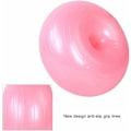 Miniatyrbilde 4 av 5: Yogaball - 50 cm Treningsball - PVC Rosa Donutform - Yogaballstol - Balanse Trener - Anti-Eksplosjon Tykkelse Oppblåsbar Sete Trening - Hjem & G