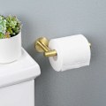 Miniatyrbilde 3 av 5: Veggmontert Toalettpapirholder Bad Toalettpapirholder SUS304 Rustfritt Stål Børstet Messing - Fei Yu