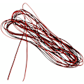 Miniatyrbillede 4 af 5: 22 Gauge 15M Rød Sort Lynlås Wire Wire AWG Kabel Strøm Jord Strandet Kobber Bil