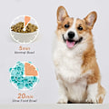 Miniatyrbillede 4 af 5: Langsom foderhundemad, sjov langsom foderhundemad til små og mellemstore hunde, langsom foder labyrint design hundemad, himmelblå