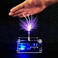 Miniatyrbild 5 av 5: Multifunktionell elektronisk ljudmusik Tesla Coil-modul Plasma-högtalare Solid Sound Science Experimental Toy med BT (svart)