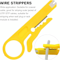 Miniatyrbilde 4 av 5: 14 stk Mini Nettverkskabelavstripper Kabelavstripper Stanse Kabelkutter for Nettverkskabel Datakabel Telefonkabel Datakabel Utp-kabel Blandet farge HIASDFL