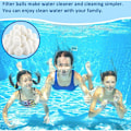 Miniatyrbillede 5 af 5: Filterkugler, 200g Swimming Pool Pump Filterkugle Kan Udskiftes, Swimming Pool Filterkugler, Poolrenser, Fiber Filter Media