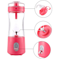 Miniatyrbillede 5 af 5: 380ML bærbar blender til smoothies, juice og shakes 4000MAh mini blender til og rejse - mørkeblå