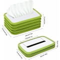 Miniatyrbillede 3 af 5: SiliCone Tissue Box - Foldbar Tissue Dispenser - Praktisk Papirhåndklædeholder - Til Badeværelse, Bordplader, Hjem, Kontor, Bil -