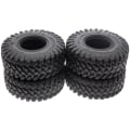 Miniatyrbilde 3 av 5: 4 stk Rock Crawler Dekk 2,2 Tommers Folding Dekk 128Mm med Mousses for Axial Wraith SCX10 Wrangler -4 2,2 Hjul