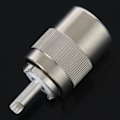Pikkukuva 5 / 5: UHF PL259 SO239 -urosliitin, RFC400 RG8 RF -koaksiaaliliitin, hopea
