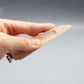 Miniatyrbillede 3 af 5: Træ Slibeblok, Håndlavet Læderhåndværk Slibning - Bøg Burnisher - Læderpoleringsværktøj - DIY Kant Slibningsværktøj (10,5  2,2 cm, som Billedet Vis