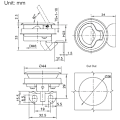 Miniatyrbillede 5 af 5: Flush Pull Hatch Latch Catch Latch i Zink Legering til RV Marine Båd RV