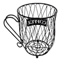 Miniatyrbilde 1 av 5: Kaffepodholder Kopp Krus Oppbevaringskurv Metall Fruktskål Kaffe Organizer Oppbevaringskurver Vaskeromskurv Lekekurv