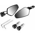 Miniatyrbild 4 av 4: 1 Par Sidospeglar 22mm, Universal CNC-Speglar Klar Syn Motorcykel Styrändespeglar Par Sidospeglar Ersättningsdelar för MT-03 MT-09 FZ-