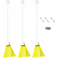 Miniatyrbillede 2 af 5: Selvlærende Badmintontræner, Badmintontræningskit, Justerbar Højde Badminton Reboundtræner til Enkelt Spiller med