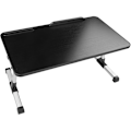 Miniatyrbillede 4 af 5: Justerbar Laptopbordholder Sort med Kølefunktion 52 X 30 Cm
