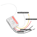 Miniatyrbillede 3 af 5: 220V Lyslampe Controller Modtager Sender Trådløs Fjernbetjening Kontaktsystem 2 Kanaler