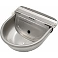 Miniatyrbillede 1 af 5: Vanddrikker i rustfrit stål med afløbsstop og justerbar flydeventil til hest, hund, kvæg, ged, får, gris, automatisk vandtrug til husdyr.