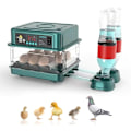 Miniatyrbillede 1 af 5: Automatisk æg-rugemaskine, med fugtighedsovervågning, automatisk ægvending, automatisk vandpåfyldning og ægbelysning, til udklækning af kyllinger, ænder, vagtler