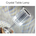 Miniatyrbillede 5 af 5: Krystal LED Bordlampe, Genopladelig Ledningsfri Bordlampe, Berøringsdæmpning LED Natlampe til Stue Hotel Soveværelse Mors Dag