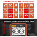 Miniatyrbillede 3 af 4: Automatisk digitalt multimeter, amperemeter, professionel elektrisk tester..--