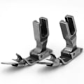 Miniatyrbillede 3 af 5: 2 stk. All Steel Trykfod P351 Krøllefod Nedfoldning Kant Jern Trykfod til Flad Bil