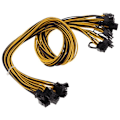 Miniatyrbillede 3 af 5: 8 stk. PCIe 6-pins til 8-pins (6+2) Han-stik Strømkabel PCI-E til GPU Breakout Card Adapter