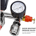 Miniatyrbillede 4 af 5: Holdbar Luftkompressor Pumpe Tryk Switch, med Ventilstyring Regulatorer Måler - RWManometer