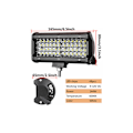 Miniatyrbilde 3 av 4: LED arbeidslys for traktor 144W 16,5cm bil LED spotlight 12-24V LED arbeidslys stripe vanntett IP67 LED arbeidslys for 4X4 bil lastebil SUV båt 2 pak