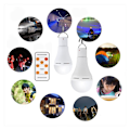 Miniatyrbild 2 av 4: USB-laddningsbar glödlampa med fjärrkontroll, 7W LED-batterilampor, E27 touch dimbar glödlampa med timerfunktion, utomhuscamping nödbelysning