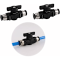 Miniatyrbilde 2 av 5: 5 stk 12mm Pneumatiske Tilbehør Trykk Hurtigkobling Tilkobling Manuell Ventil Trykk Pneumatisk Rett Kobling for Tilkobling av Polyetylen Nylon og PU