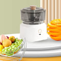 Miniatyrbillede 4 af 5: Elektrisk Kødhakker, Multifunktionel Blender med Rustfrit Stålblade, Sikker og Effektiv Madblender til Køkken, Hvid