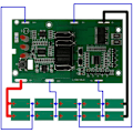 Miniatyrbilde 4 av 5: 4511396 Li-Ion Batteri Plastveske Lading Beskyttelseskrets PCB for -CHANGE 18V 20V Litium