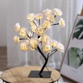 Miniatyrbillede 5 af 5: LED Lygte Fiskeri Lygte Ahornblad USB Træ Lys Stue Dekoration Bordlampe Nattelys, Rød