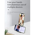 Miniatyrbillede 3 af 5: Multifunktionel Lazy Mobiltelefonholder Foldbar Skrivebord Løft Aluminiumlegering Bærbar Stativholder Rose Gold