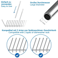 Miniatyrbild 5 av 5: Diskmaskinsflaskhållare Diskmaskinsinsats för SodaStream Crystal och Duo med förlängd silikonlock, 26,7 cm 5 stycken