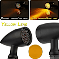 Miniatyrbillede 4 af 5: 10mm Motorcykel Retro LED Blinklys Bremslys Mesh Linse Til Chopper Bobber