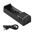 Miniatyrbillede 2 af 5: 18650 Lithium Batterilader med enkelt slot til USB