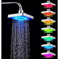 Miniatyrbillede 2 af 5: 7 Farvede LED Bruseshowerhoved, Wacent 7 Farvede Romantisk Lys Bruseshowerhoved Bruseshowerhoved til Brusebad