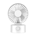 Miniatyrbillede 2 af 5: Bærbar Foldbar Fan med USB-Oplader 1200mAh Batteri 3 Hastigheder Stille Luftcirkulation på Stativ til Hjem Kontor Hvid
