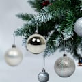 Miniatyrbilde 4 av 5: Julekulepynt, 24-pakke Knusebestandig Festlig Bryllup Hengende Pynt, Dekorasjon Juletre Kuler, 40mm