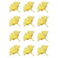 Miniatyrbillede 1 af 5: 12 Pak Servietringe, Ginkgo Blad Form Serviet Spænde Bryllup eller Thanksgiving Borddekoration