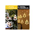 Miniatyrbillede 5 af 5: 3M Julelys, Gardinlys, Julevindueslys til Julepynt i Soveværelset, 3m, 8 Tilstande, USB Fjernbetjening, Varmt Hvidt